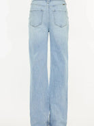 Street Chic Distressed High-Rise Straight Jeans by Kancan-Women's Jeans-Shop Z & Joxa