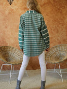 Striped Just Right Long Sleeve Shacket-Women's Clothing-Shop Z & Joxa