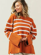 Stripes Done Right Oversized Ribbed Hem Striped Sweater-Women's Clothing-Shop Z & Joxa