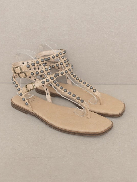 Studded Gladiator Sandals-Women's Shoes-Shop Z & Joxa