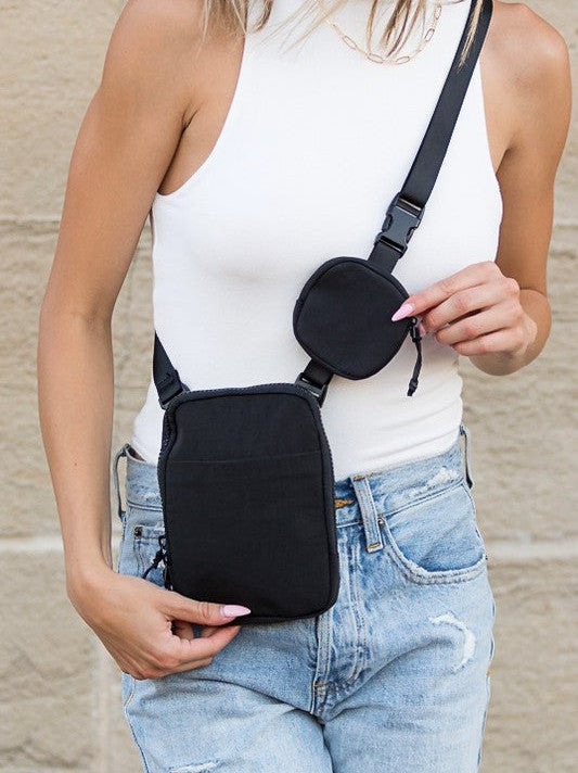 Style + Things Crossbody with Clip and Pod Case-Women's Accessories-Shop Z & Joxa