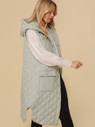 Style on the Go Full Length Oversized Quilted Vest-Women's Clothing-Shop Z & Joxa