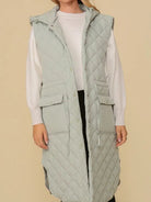 Style on the Go Full Length Oversized Quilted Vest-Women's Clothing-Shop Z & Joxa