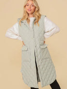 Style on the Go Full Length Oversized Quilted Vest-Women's Clothing-Shop Z & Joxa