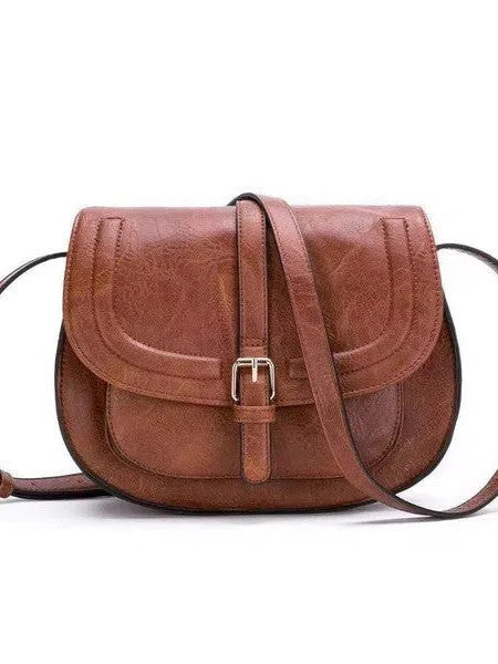 Style on the Move Foldover Buckle Crossbody Bag-Women's Accessories-Shop Z & Joxa