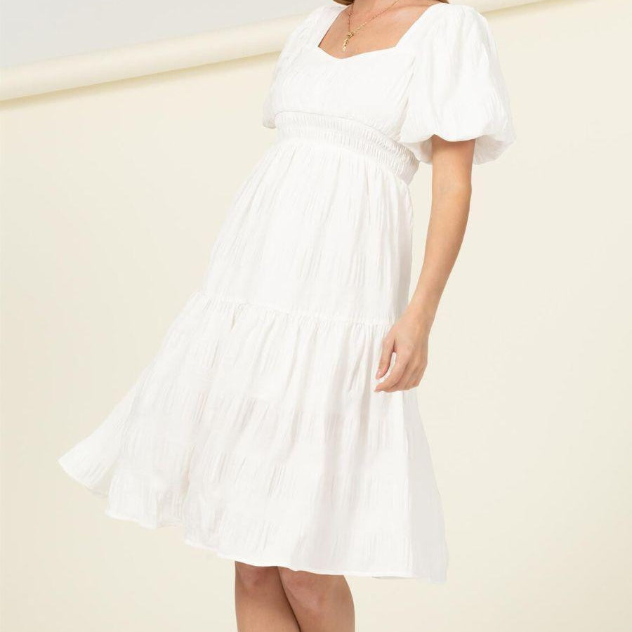 Sweet Dreams Tiered Midi Dress-Women's Clothing-Shop Z & Joxa