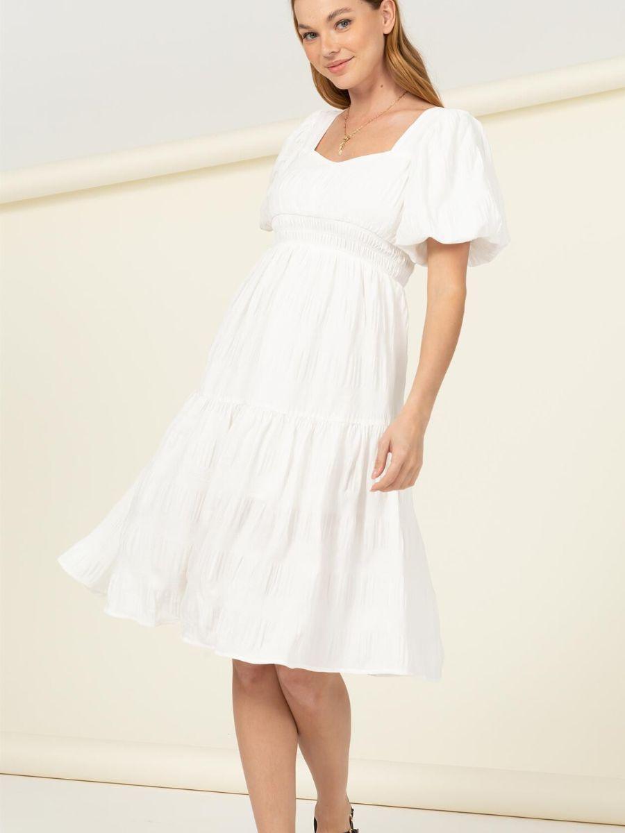 Sweet Dreams Tiered Midi Dress-Women's Clothing-Shop Z & Joxa