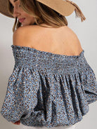 Tame or Wild, You Choose, Animal Print Off-Shoulder Smocked Top-Women's Clothing-Shop Z & Joxa