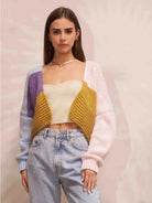 Tap Into Your Magic Colorblock Knit Cropped Cardigan-Women's Shirts & Tops-Shop Z & Joxa