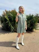 Tassel Me Cutie-Pie Tiered Mini Dress-Women's Clothing-Shop Z & Joxa