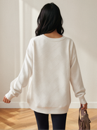 Texture Me Cozy Drop Shoulder Pullover Sweater-Sweaters-Shop Z & Joxa