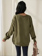 Texture Me Cozy Drop Shoulder Pullover Sweater-Sweaters-Shop Z & Joxa