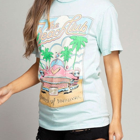 The Beach Club Graphic T-Shirt-Women's Clothing-Shop Z & Joxa