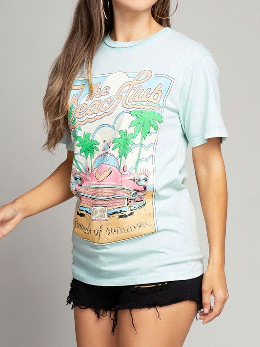 The Beach Club Graphic T-Shirt-Women's Clothing-Shop Z & Joxa
