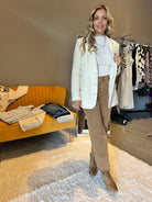 To Those Who Hustle Tweed Blazer in Cream-Women's Clothing-Shop Z & Joxa