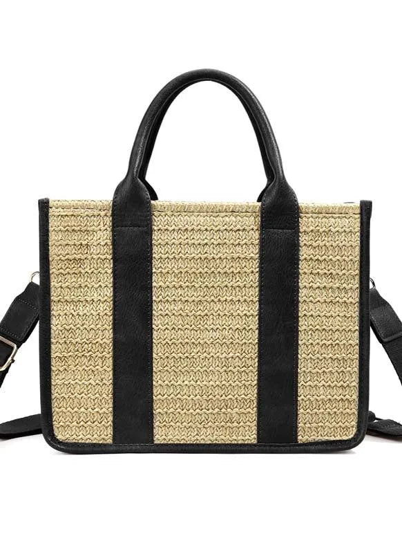 Tote Me Away Breezy Woven Straw Tote-Women's Accessories-Shop Z & Joxa