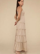 Touch of Whimsical Smocked + Tiered Cami Maxi Dress-Women's Dresses-Shop Z & Joxa