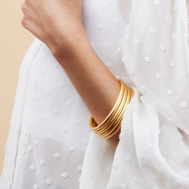 Trendy Girl Gold Plated Matte Bangle | Single Bangle-Women's Accessories-Shop Z & Joxa