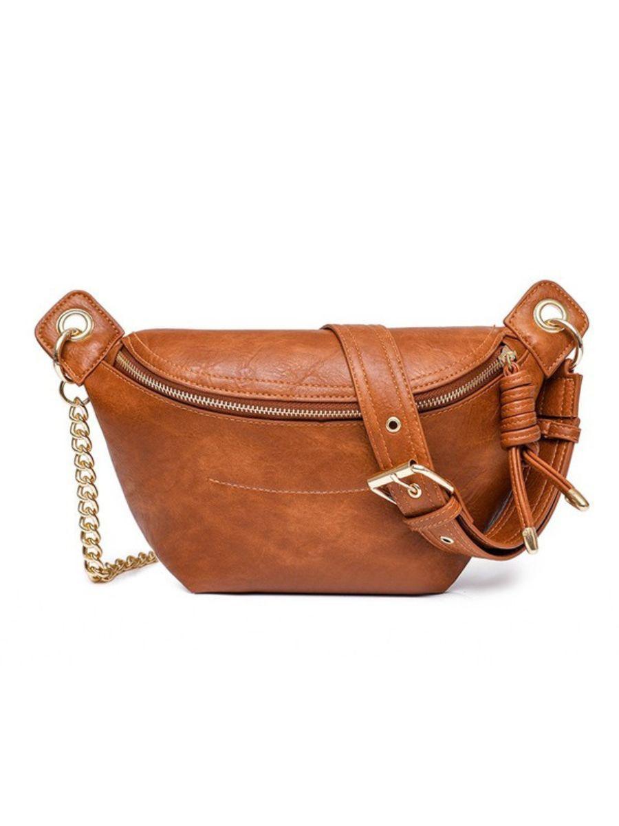 Twisted Tassel Chain and Vegan Leather Satchel-Women's Accessories-Shop Z & Joxa