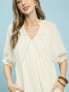 Umgee Coastal Cotton Gauze Tiered Mini Dress-Women's Dresses-Shop Z & Joxa