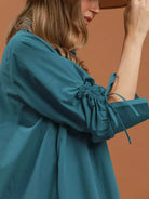 Umgee Collared Button Detail Relaxed Midi Dress-Women's Dresses-Shop Z & Joxa