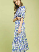 Umgee Cottage Romance Ruffle Trim Tiered Midi Dress-Women's Dresses-Shop Z & Joxa