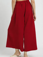 Umgee Crimson Grace High Rise Elastic Waist Palazzo Pants-Women's Pants-Shop Z & Joxa