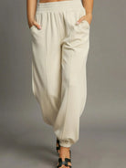 Umgee Daydream Drift Drawstring Jogger Pants-Women's Pants-Shop Z & Joxa