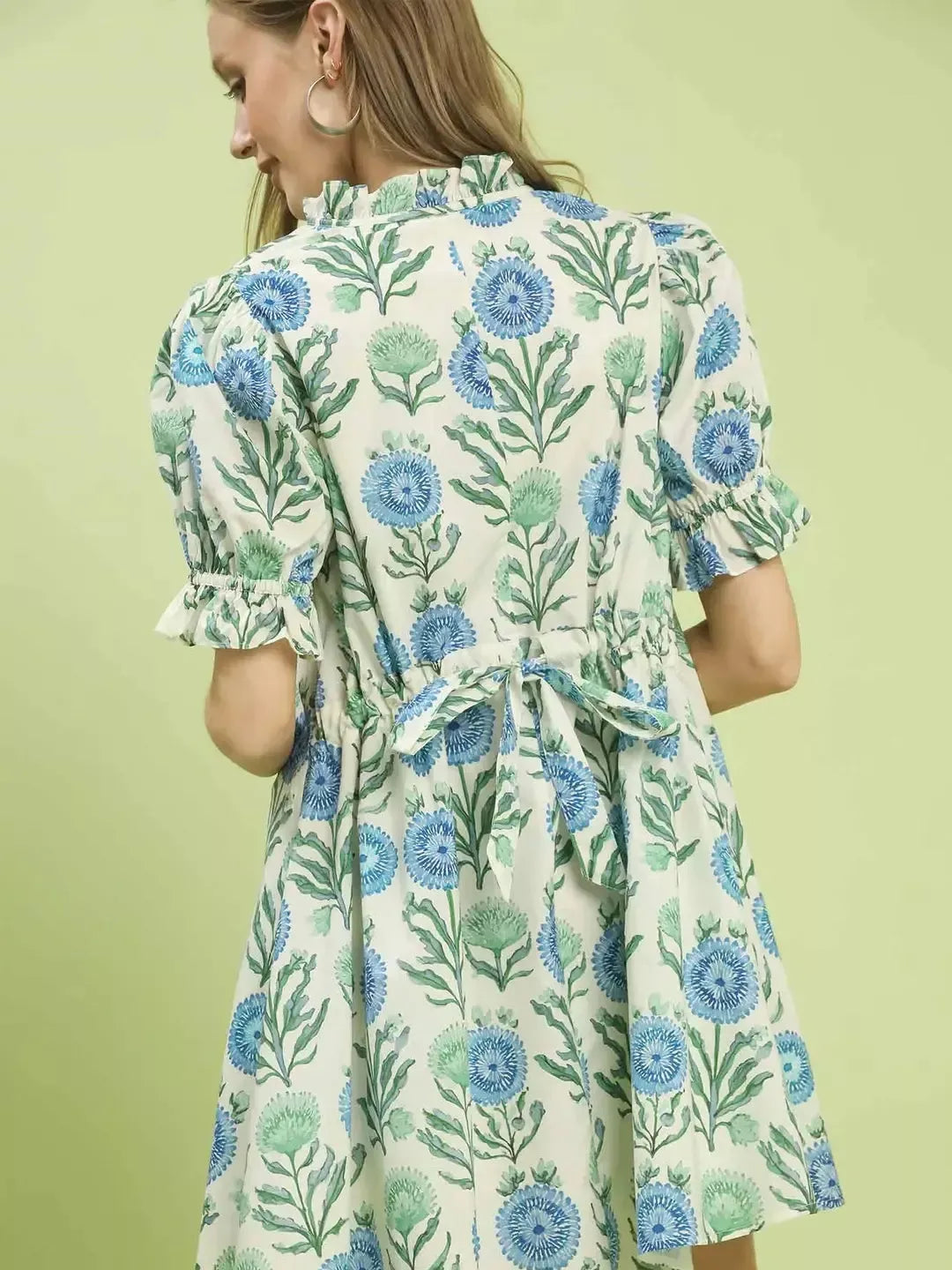 Umgee Garden Daydream Floral Puff Sleeve Babydoll Dress-Women's Dresses-Shop Z & Joxa