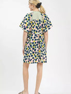Umgee Honey Daple Polka Dot Print Tunic Dress-Women's Dresses-Shop Z & Joxa