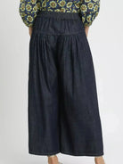 Umgee Indigo Breeze Stone Washed Wide-Leg Button-Front Culottes-Women's Pants-Shop Z & Joxa