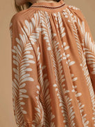 Umgee Leaf Me Smiling Print Mini Babydoll Dress-Women's Dresses-Shop Z & Joxa