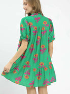 Umgee Meadow Muse Floral Print Babydoll Dress-Women's Dresses-Shop Z & Joxa