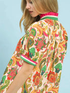Umgee Party Garden Jacquard Abstract Print Mini Dress-Women's Dresses-Shop Z & Joxa