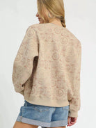 Umgee Pocket Change Coin Stamp Long Sleeve Sweatshirt-Women's Shirts & Tops-Shop Z & Joxa