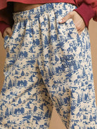 Umgee Scenic Stroll Apres All Day Casual Sweatpants in Ecru-Women's Pants-Shop Z & Joxa