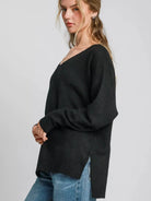 Umgee Velvet Moon Wool Blend Oversized Sweater-Women's Shirts & Tops-Shop Z & Joxa