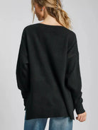 Umgee Velvet Moon Wool Blend Oversized Sweater-Women's Shirts & Tops-Shop Z & Joxa