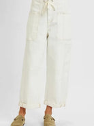 Urban Ease High-Waisted Drawstring Jeans by Risen-Women's Jeans-Shop Z & Joxa