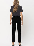 VERVET By Flying Monkey Darker Side High Rise Straight Cut Distressed-jeans-Women's Clothing-Shop Z & Joxa