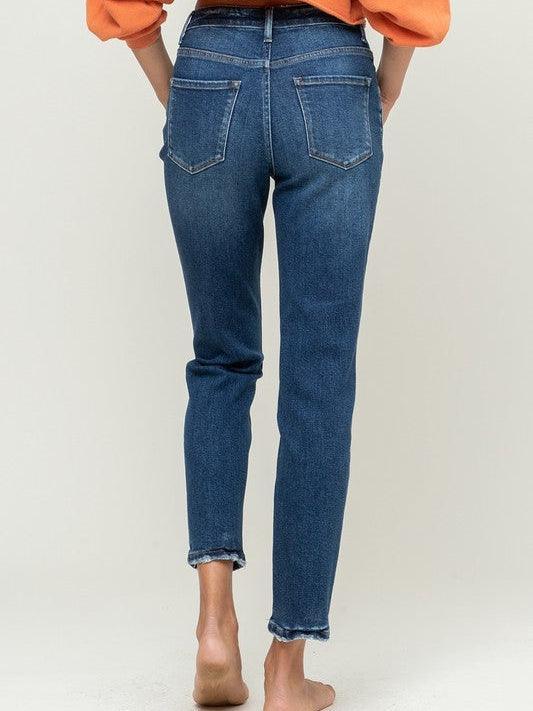 VERVET By Flying Monkey Hit a Home Run in Stretchy Mom Jeans-Women's Clothing-Shop Z & Joxa