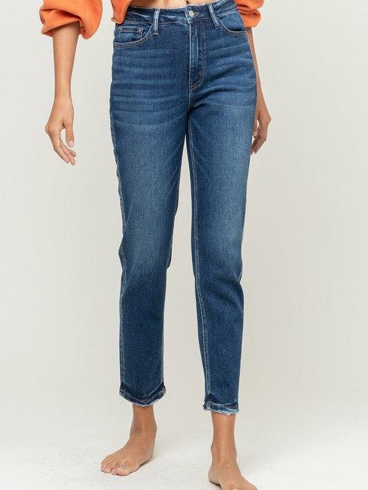 VERVET By Flying Monkey Hit a Home Run in Stretchy Mom Jeans-Women's Clothing-Shop Z & Joxa