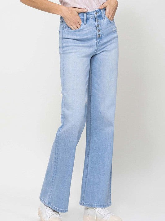 VERVET by Flying Monkey City Blues Stretch 90's Loose Fit Jeans-Women's Clothing-Shop Z & Joxa