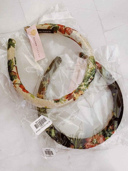Vintage Beauty Floral Garden Headband-Women's Accessories-Shop Z & Joxa