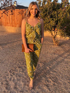 Vintage Green Polka Dot Jumper | Ethical Fashion-Women's Jumpsuits-Shop Z & Joxa