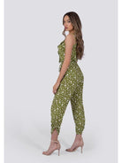 Vintage Green Polka Dot Jumper | Ethical Fashion-Women's Jumpsuits-Shop Z & Joxa