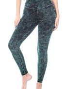 Washed-Out High-Waist Yoga Leggings-Women's Clothing-Shop Z & Joxa