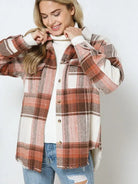 When All Else Fail Yarn Dyed Plaid Shacket-Women's Clothing-Shop Z & Joxa