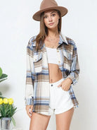 When All Else Fail Yarn Dyed Plaid Shacket-Women's Clothing-Shop Z & Joxa