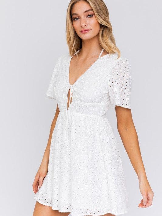 White Magic Open Back Babydoll Dress | Sale Rack-Shop Z & Joxa